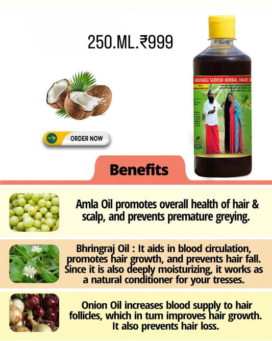 KARNATAKA ADIVASI HAKKI PIKKI HERBAL HAIR OIL
